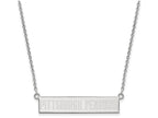 Logoart 925 Sterling Silver Pittsburh Penguins Small Bar Necklace