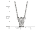 LogoArt Sterling Silver Phi Sigma Sigma Extra Small Pendant Necklace With 18 Inch