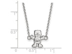 LogoArt Sterling Silver Sigma Delta Tau Extra Small Pendant Necklace With 18 Inch