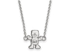 LogoArt Sterling Silver Sigma Delta Tau Extra Small Pendant Necklace With 18 Inch