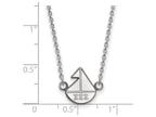LogoArt Sterling Silver Sigma Sigma Sigma Extra Small Pendant Necklace With 18 Inch