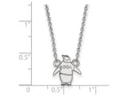 LogoArt Sterling Silver Theta Phi Alpha Extra Small Pendant Necklace With 18 Inch