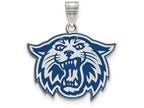LogoArt Sterling Silver Villanova University Large Enamel Pendant Necklace