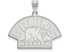 LogoArt Sterling Silver Boston Bruins Large Pendant Necklace