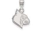 LogoArt Sterling Silver University Of Louisville Small Pendant Necklace