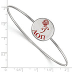 LogoArt Sterling Silver University Of Tennessee Medium Enamel Disc Pendant Necklace