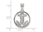 LogoArt Sterling Silver Alpha Sigma Tau Small Circle Pendant Necklace