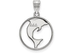 LogoArt Sterling Silver Delta Delta Delta Small Circle Pendant Necklace