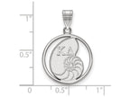 LogoArt Sterling Silver Kappa Delta Small Circle Pendant Necklace