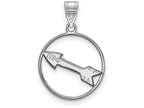 LogoArt Sterling Silver Pi Beta Phi Small Circle Pendant Necklace