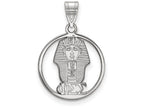 LogoArt Sterling Silver Phi Sigma Sigma Small Circle Pendant Necklace
