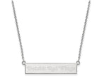 Logoart 925 Sterling Silver Detroit Red Wings Small Bar Necklace