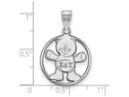 LogoArt Sterling Silver Sigma Delta Tau Small Circle Pendant Necklace
