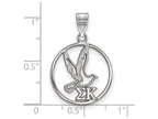 LogoArt Sterling Silver Sigma Kappa Small Circle Pendant Necklace
