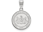 LogoArt Sterling Silver Penn State University Medium Crest Pendant Necklace