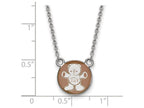 LogoArt Sterling Silver Sigma Delta Tau Extra Small Enameled Pendant Necklace With 18 Inch