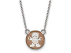 LogoArt Sterling Silver Sigma Delta Tau Extra Small Enameled Pendant Necklace With 18 Inch