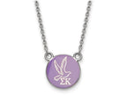 LogoArt Sterling Silver Sigma Kappa Extra Small Enameled Pendant Necklace With 18 Inch