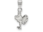 LogoArt Sterling Silver Virginia Tech Small Pendant Necklace