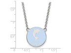 LogoArt Sterling Silver Delta Delta Delta Small Enameled Pendant Necklace With 18 Inch