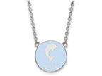 LogoArt Sterling Silver Delta Delta Delta Small Enameled Pendant Necklace With 18 Inch