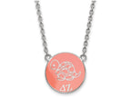 LogoArt Sterling Silver Delta Zeta Small Enameled Pendant Necklace With 18 Inch