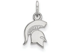 LogoArt Sterling Silver Michigan State University Xs Pendant Necklace