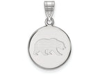 LogoArt Sterling Silver University Of California Berkeley Medium Disc Pendant Necklace