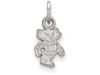 LogoArt Sterling Silver University Of Wisconsin Xs Pendant Necklace