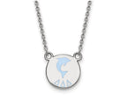 LogoArt Sterling Silver Delta Delta Delta Extra Small Enameled Pendant Necklace With 18 Inch
