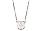 LogoArt Sterling Silver Delta Gamma Extra Small Enameled Pendant Necklace With 18 Inch