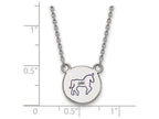 LogoArt Sterling Silver Delta Phi Epsilon Extra Small Enameled Pendant Necklace With 18 Inch