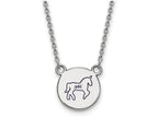 LogoArt Sterling Silver Delta Phi Epsilon Extra Small Enameled Pendant Necklace With 18 Inch