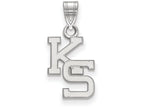 LogoArt Sterling Silver Kansas State University Small Pendant Necklace