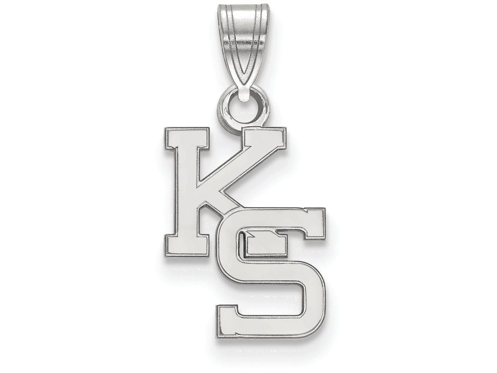 LogoArt Sterling Silver Kansas State University Small Pendant Necklace