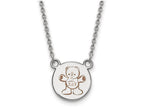 LogoArt Sterling Silver Sigma Delta Tau Extra Small Enameled Pendant Necklace With 18 Inch