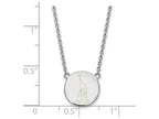 LogoArt Sterling Silver Alpha Epsilon Phi Large Enameled Pendant Necklace With 18 Inch