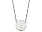 LogoArt Sterling Silver Alpha Epsilon Phi Large Enameled Pendant Necklace With 18 Inch