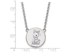 LogoArt Sterling Silver Alpha Xi Delta Small Enameled Pendant Necklace With 18 Inch