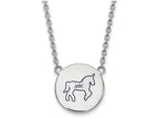LogoArt Sterling Silver Delta Phi Epsilon Small Enameled Pendant Necklace With 18 Inch