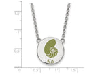 LogoArt Sterling Silver Kappa Delta Small Enameled Pendant Necklace With 18 Inch