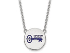 LogoArt Sterling Silver Kappa Kappa Gamma Small Enameled Pendant Necklace With 18 Inch