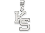 LogoArt Sterling Silver Kansas State University Medium Pendant Necklace