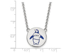 LogoArt Sterling Silver Theta Phi Alpha Small Enameled Pendant Necklace With 18 Inch