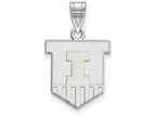 LogoArt Sterling Silver University Of Illinois Medium Pendant Necklace