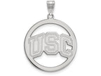 Logoart 925 Sterling Silver University Of Southern California L Pendant In Circle