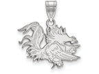 LogoArt Sterling Silver University Of South Carolina Medium Pendant Necklace