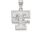 LogoArt Sterling Silver University Of Tennessee Medium Pendant Necklace