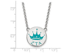 LogoArt Sterling Silver Zeta Tau Alpha Small Enameled Pendant Necklace With 18 Inch