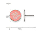 LogoArt Sterling Silver Delta Zeta Enameled Post Earrings